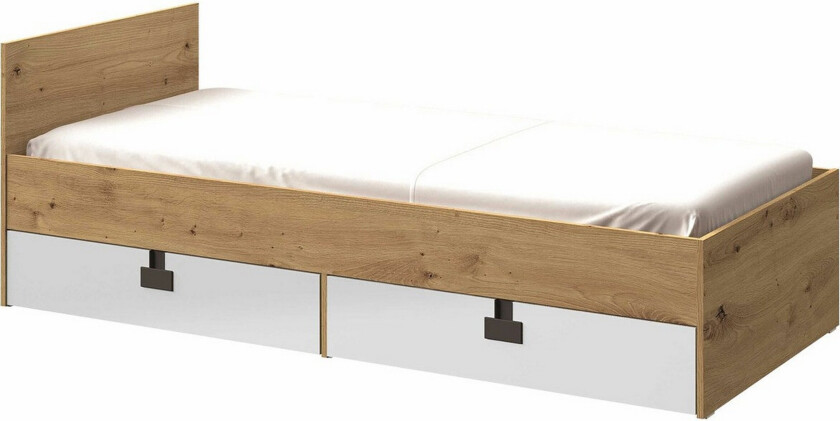 Castlebay Sengeramme 90x200 cm - Hvid