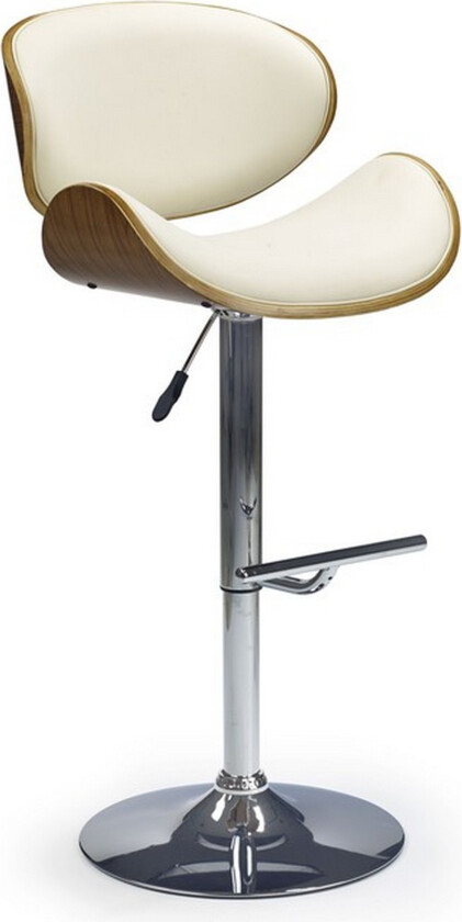 Calytor Barstol - Hvit/Eik