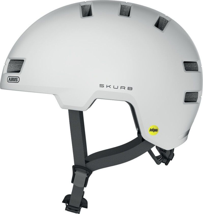 Abus Skurb Mips Sykkelhjelm Polar White