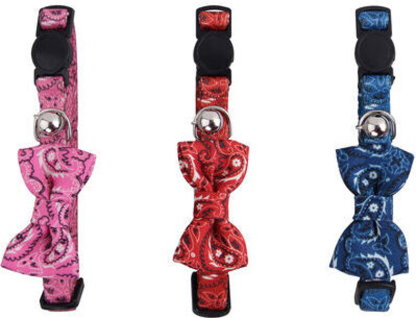 Bilde av Kattehalsbånd med sløyfe Rosa