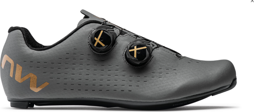 Revolution 3 Sykkelsko, Mørkegrå/Gull