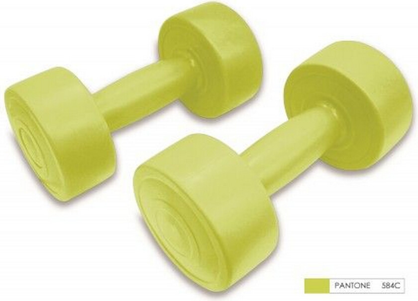 Ecobody Vinyl Hantler 3 kg - Grønn