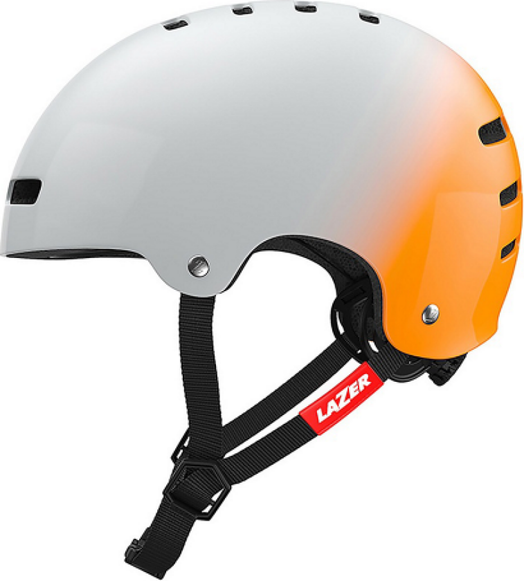 One+ Sykkelhjelm Sølv/Oransje