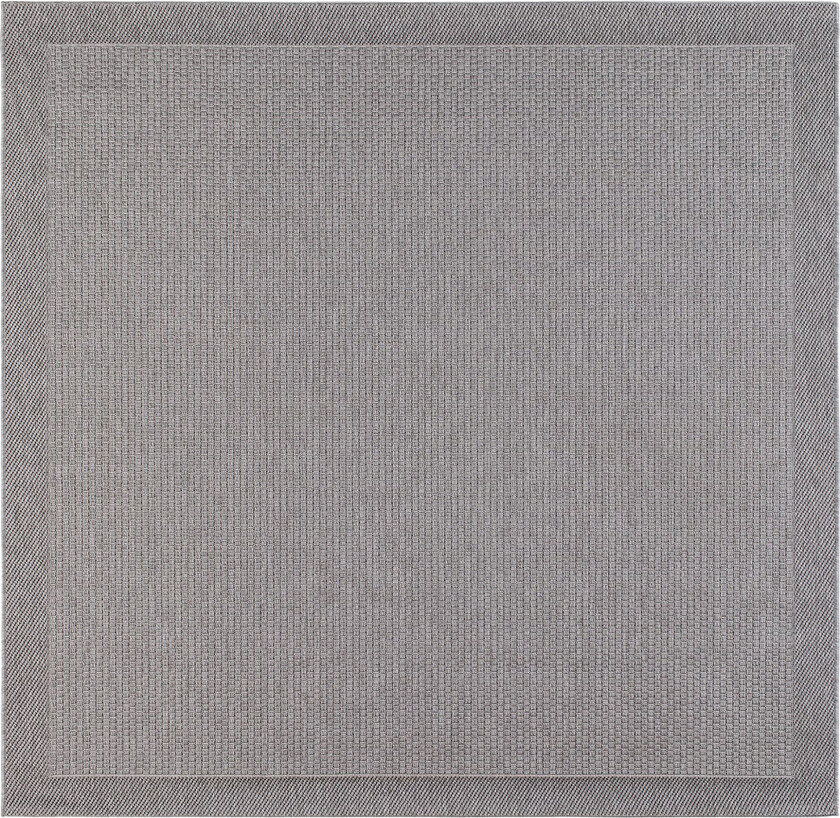 Miami Flatvevd Matte Firkantet 200x200 cm - Grå