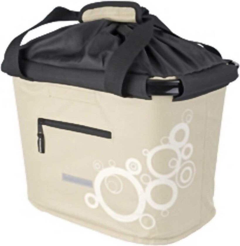 BlueBird Sykkelkurv/veske med klikkbeslag Grønn Sirkler