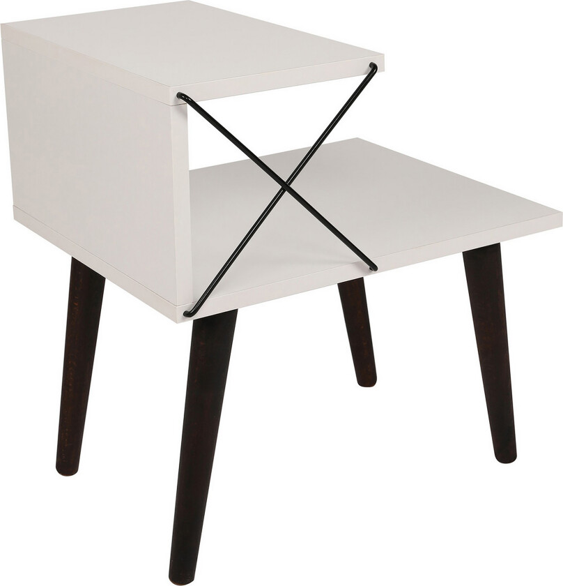 Kaysie Nattbord 50 cm - Hvit