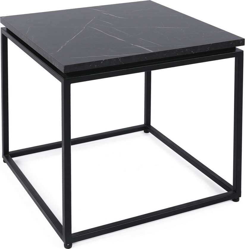 Bilde av Bonegez Sofabord 45 cm Marmormønster - Svart