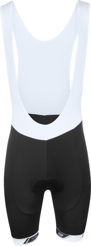 B38 sykkelshorts m. seler og innlegg Sort/hvit