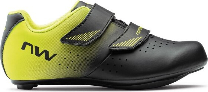 Core Junior Racer sykkelsko svart/gul