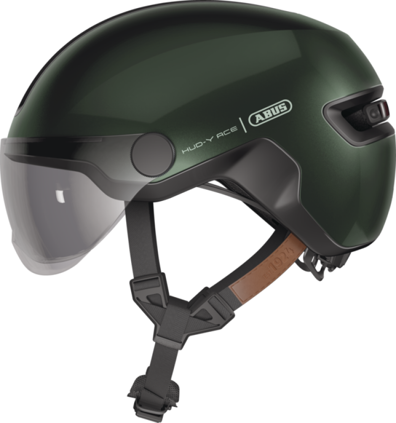 HUD-Y ACE sykkelhjelm LED Moss Green