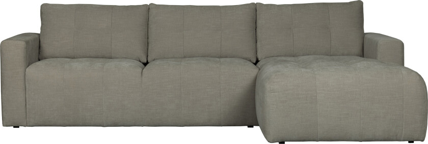 Hippylur 3-Seters Sofa Høyre - Varmgrå