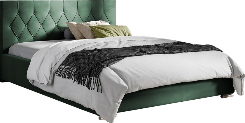 Seng 187x222 cm - Grønn
