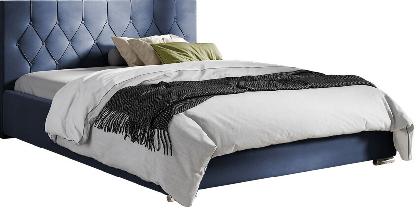 Seng 187x222 cm - Blå