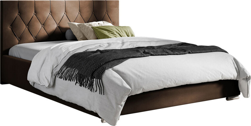 Seng 187x222 cm - Brun