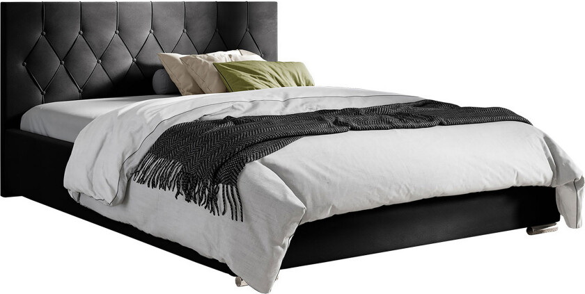 Seng 147x222 cm - Svart