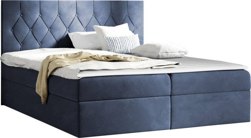 Kontinentalseng 184x208 cm - Blå