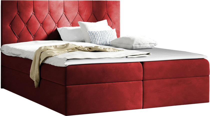 Kontinentalseng 144x208 cm - Rød