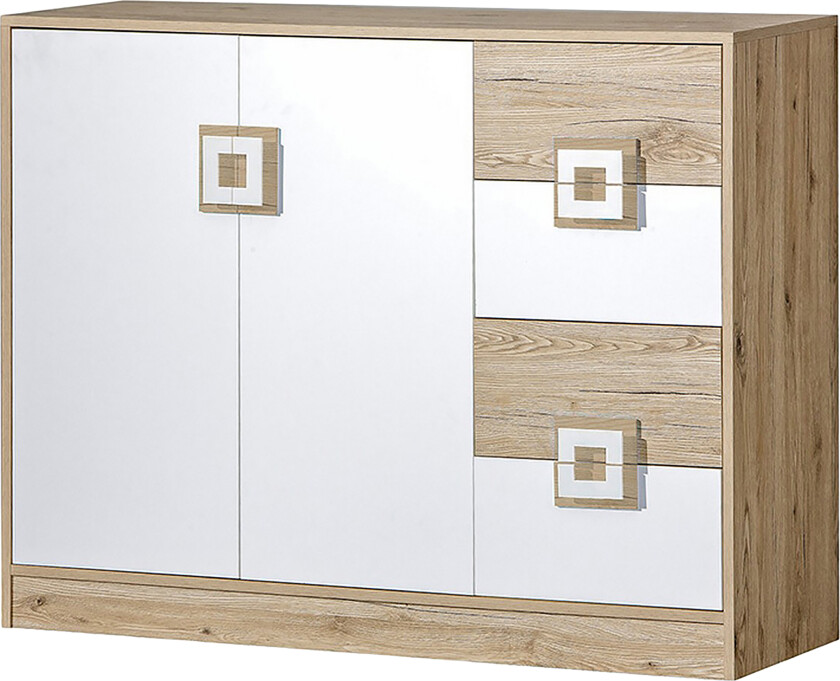 Klacksberg Kommode 120x40x93 cm - Beige / Hvit