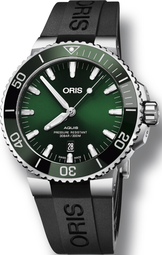 Aquis Date 01 733 7730 4157-07 4 24 64EB - Automatisk - Sølv - - Gummi - Safir