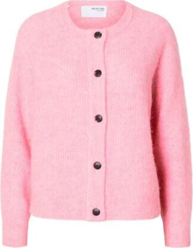 Lulu Ls Knit Short Cardigan - Peony Melange L