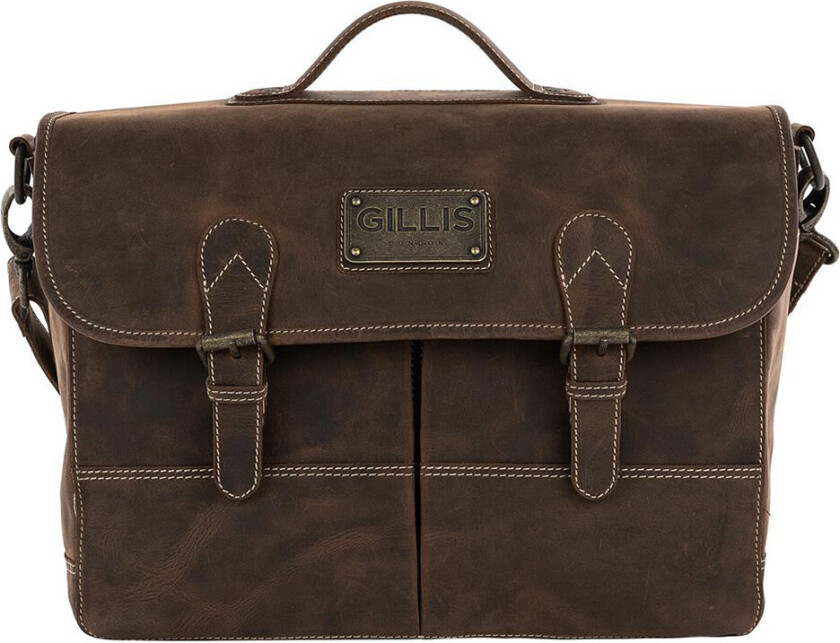 Bilde av Gillis London Trafalgar Vintage Attache skinnveske - brun