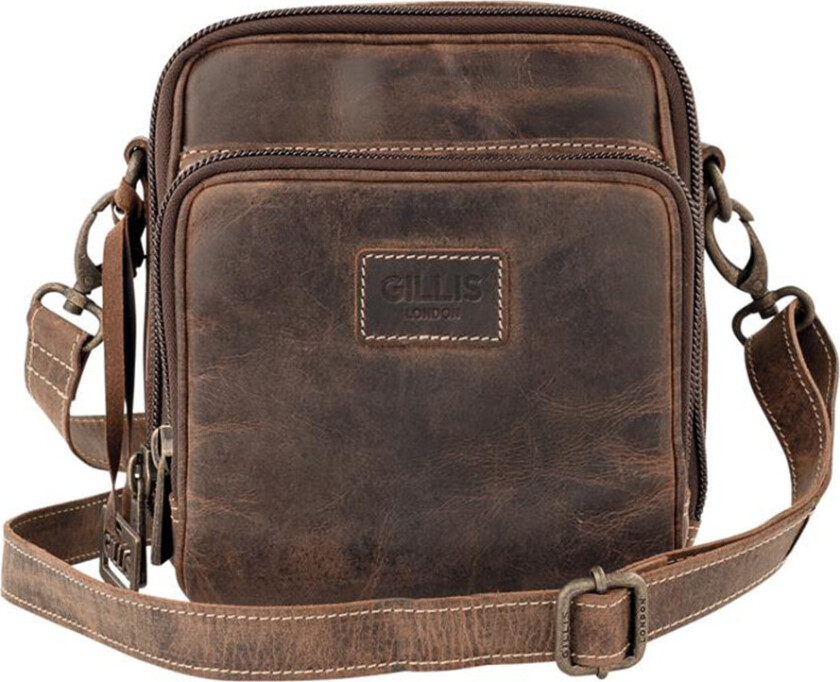 Bilde av Gillis London Trafalgar Vintage skinnveske Hands-Free - Brun