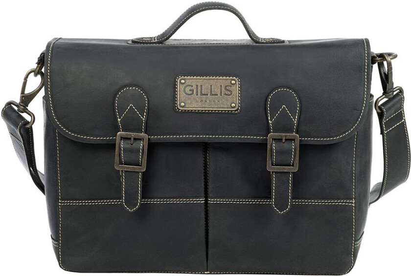 Bilde av Gillis London Trafalgar Vintage Attache skinnveske - svart
