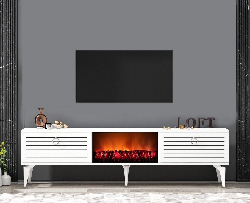Mula TV-benk 150 cm - Hvit