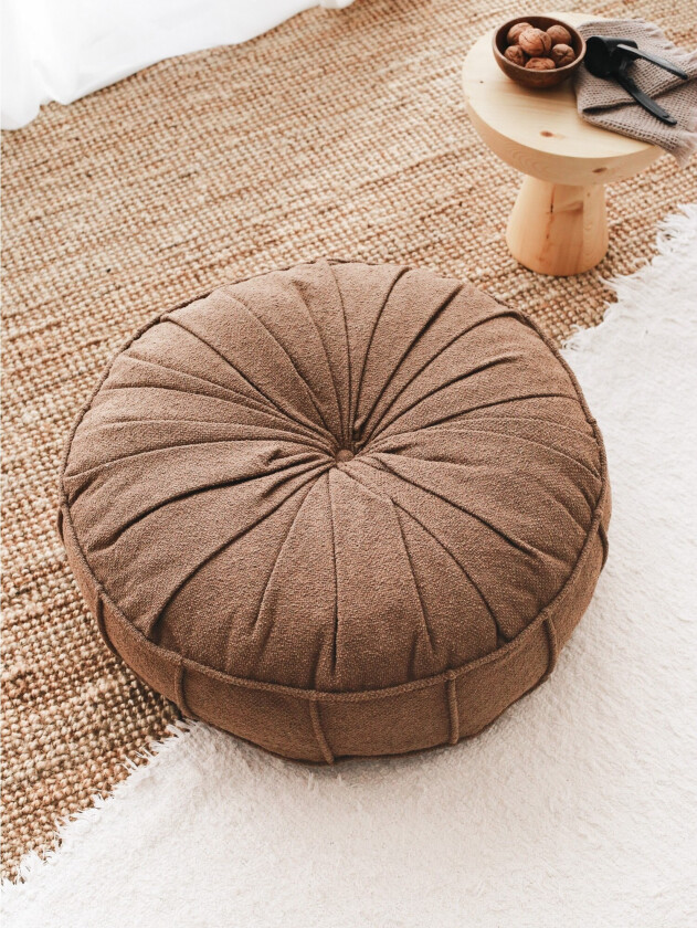 Vintage Sittepuff 60 cm - Brun