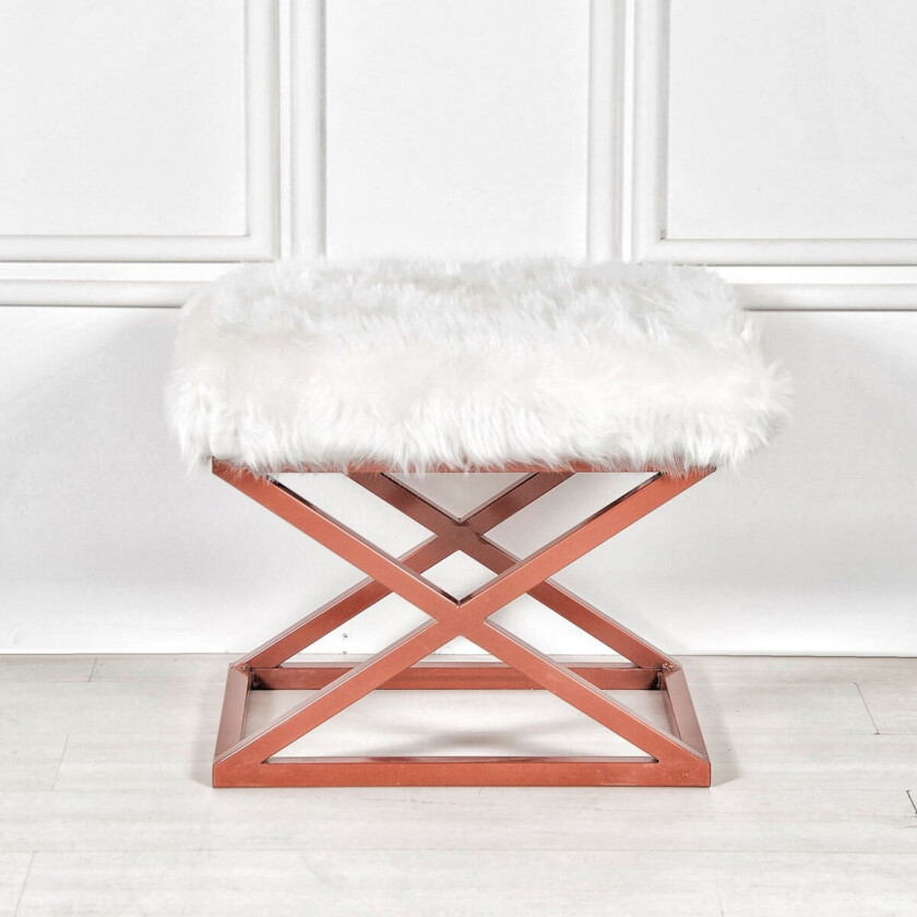 Mantu Sittepuff 50 cm - Hvit