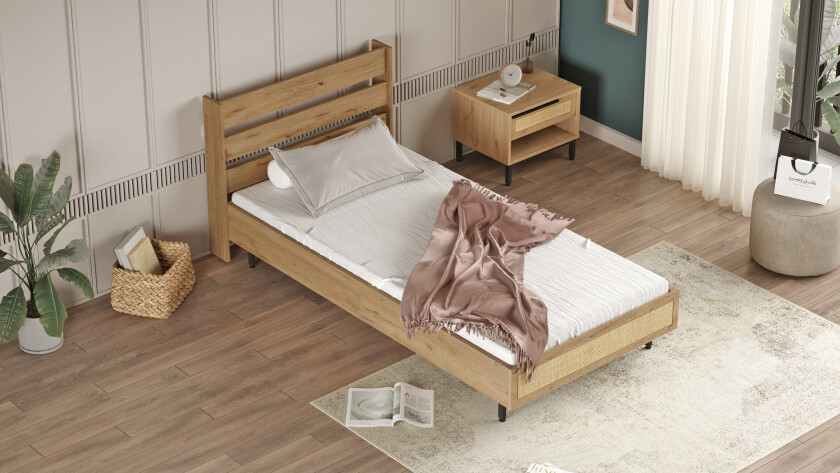 Bilde av Liyakat Sengeramme 90x200 cm - Brun