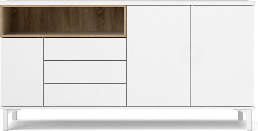 Roomers Skjenk 176 cm - Hvit/Brun