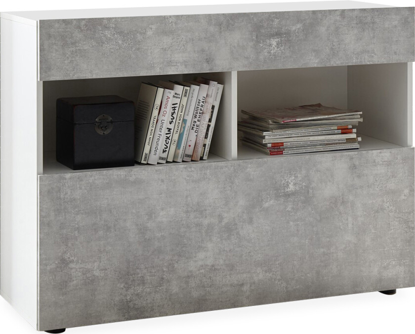 Sorano Kommode 111 cm - Hvit/Grå