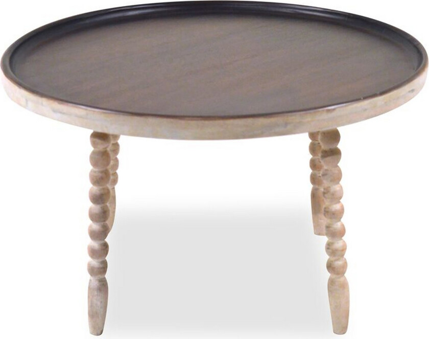 Maiko Sidebord 60 cm Rundt - Mørkebrun