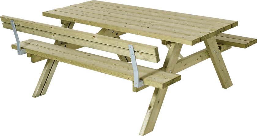 Bord- og benkesett med 1 ryggstøtte -