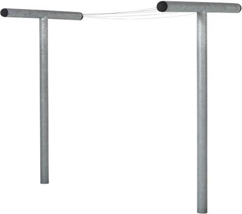 Pipe tørkestativ 130x520 cm Høyde 200 cm over mark -