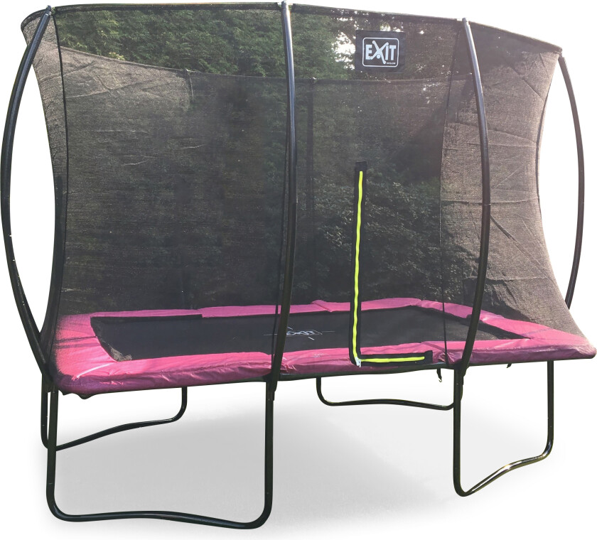 Exit Silhouette Trampoline med Nett 214x305 - Rosa