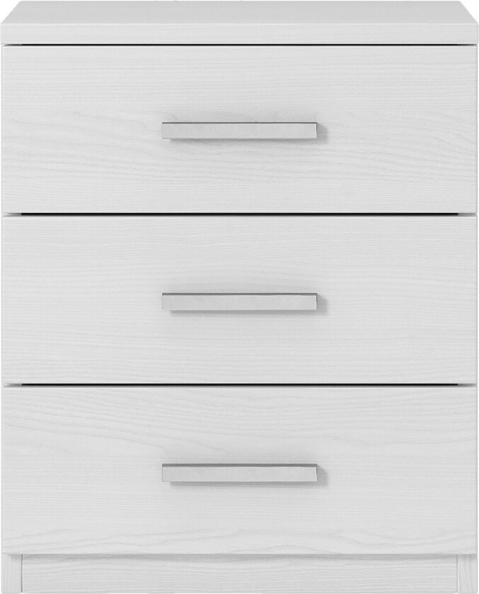 Bovera Nattbord 41x46 cm - Askgrå | Hvit