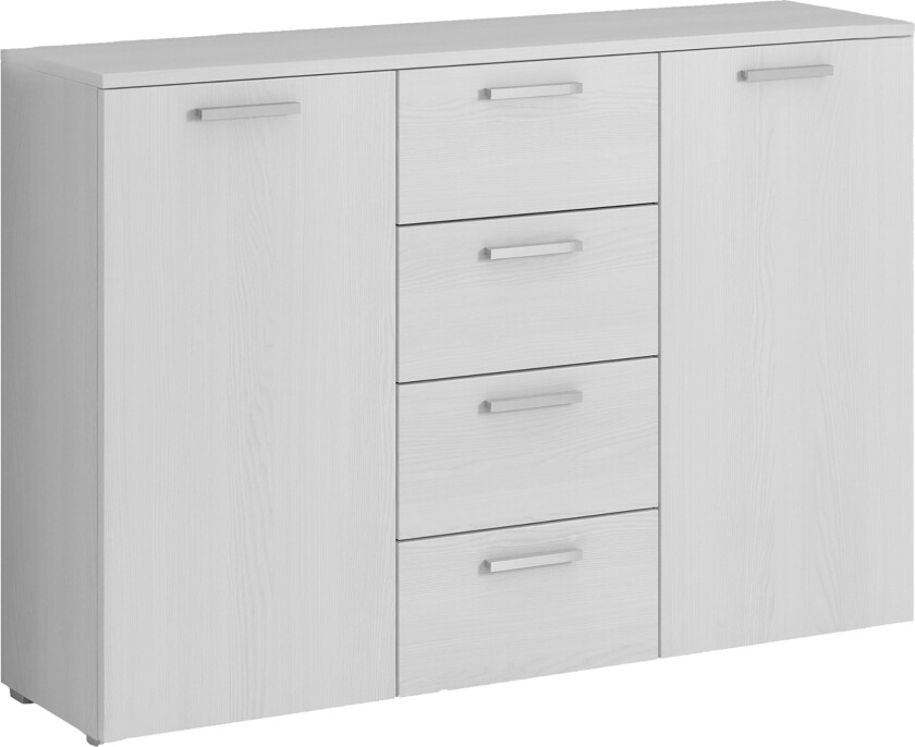 Bovera skjenk 38x132 cm - Askgrå | Hvit