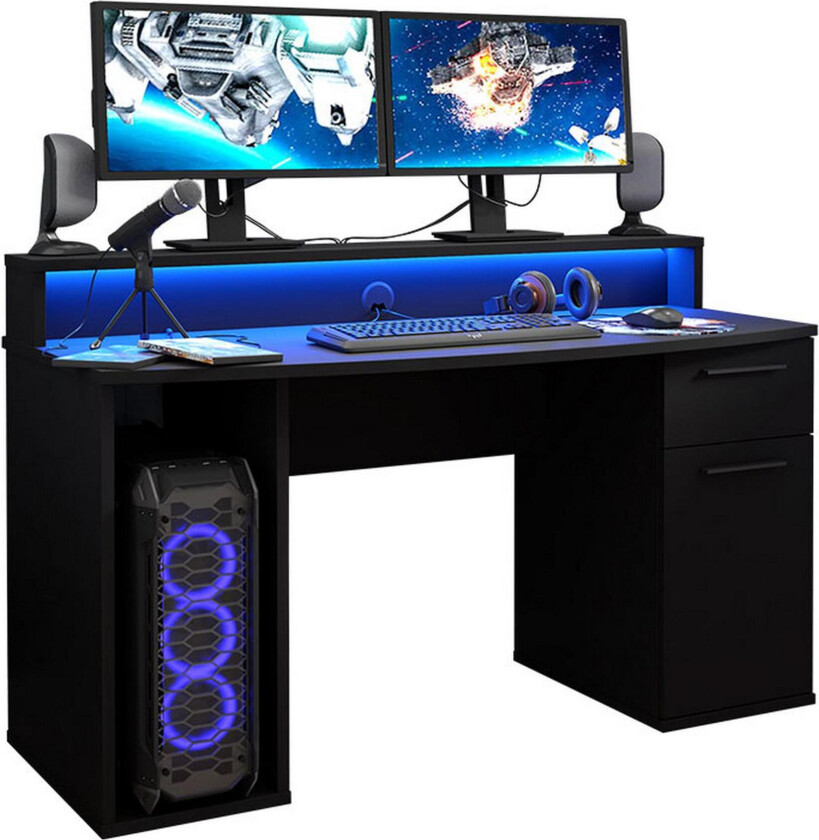 Ayora Gamingbord 140 cm - Svart