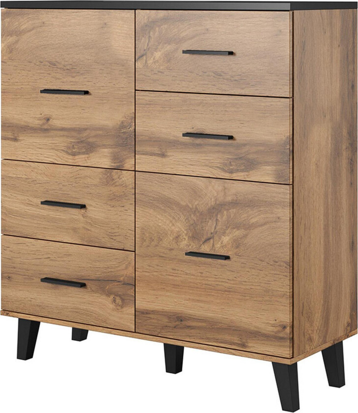 Kardos Kommode 45x110 cm - Natur/Svart