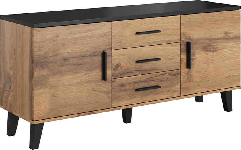 Kardos Kommode 45x150 cm - Natur/Svart