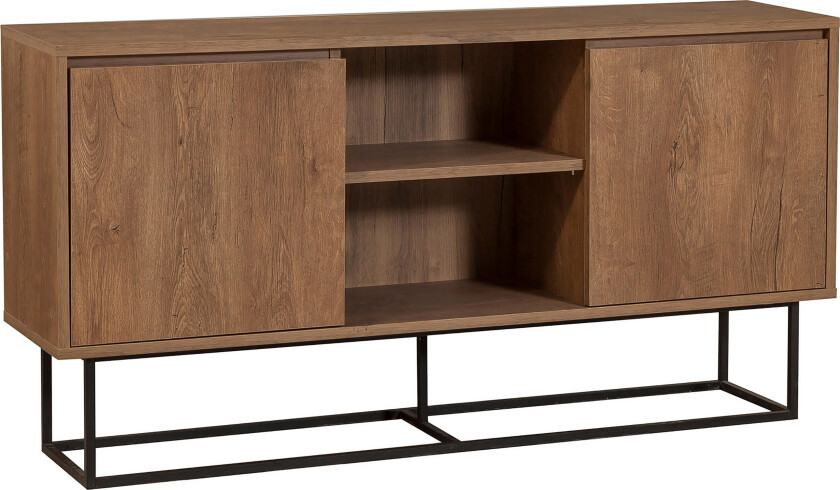 Gawlow Console Sidebord 140 cm - Mørkebrun/Svart