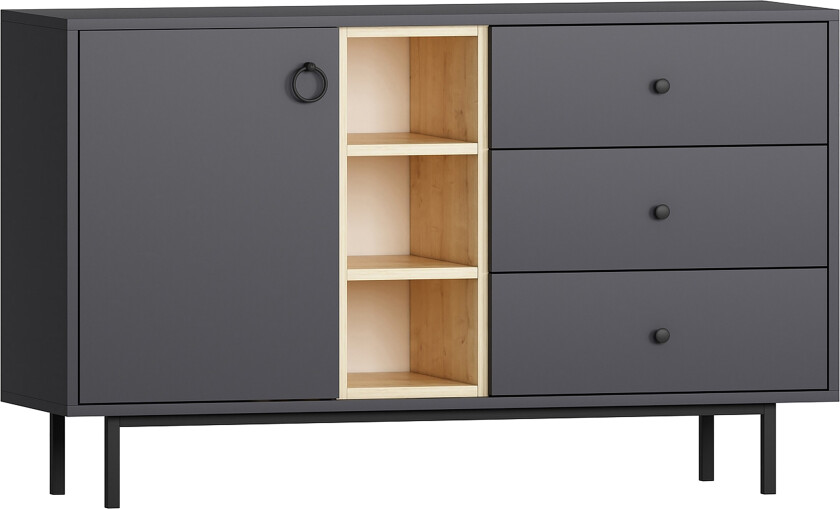 Papias Sidebord 130 cm - Antrasitt