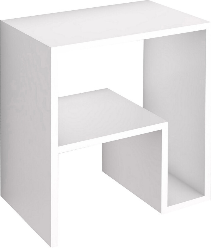 Malem Sidebord 52 cm 2 Hyller - Hvit