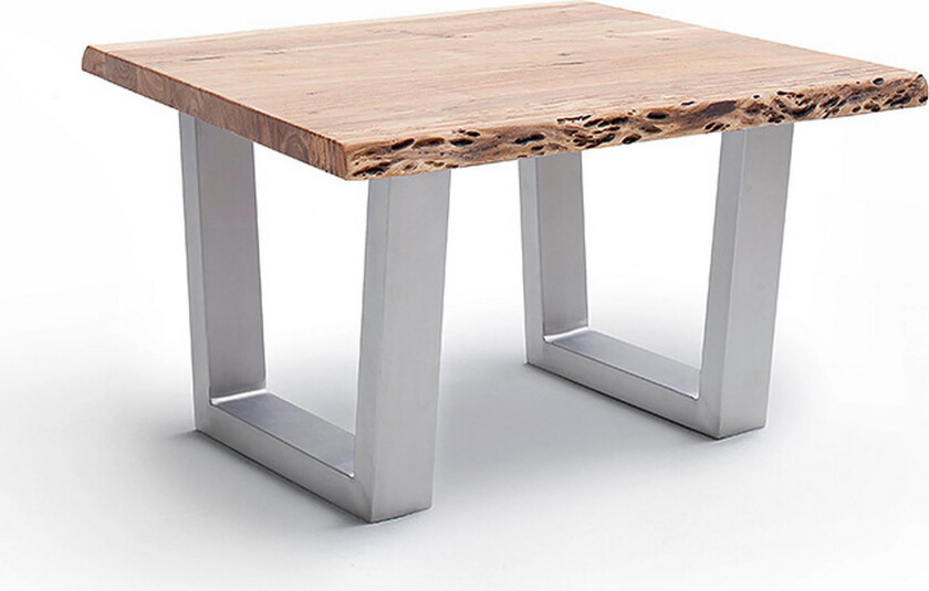 Cartagena Sofabord 75 cm Ben T-form - Akacia/Stål