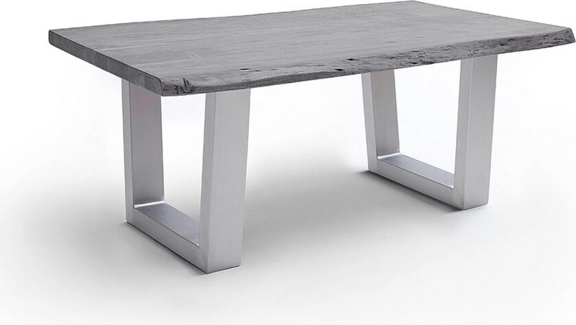 Cartagena Sofabord 110 cm Ben T-form - Akacia/Grå/Stål