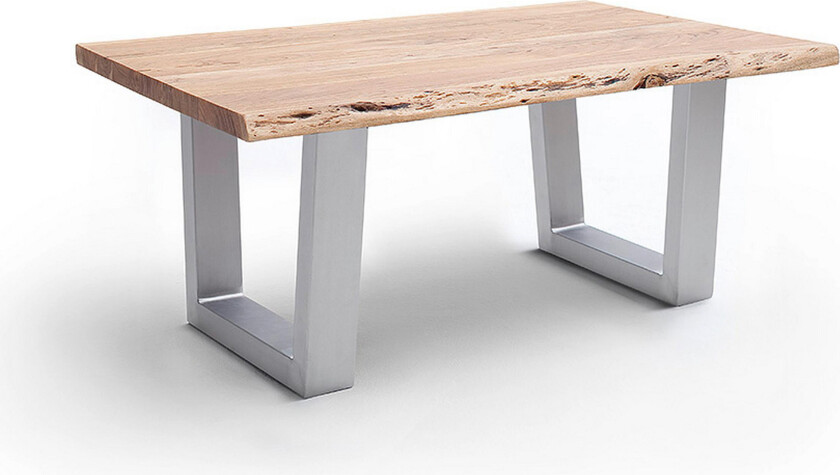 Cartagena Sofabord 110 cm Ben T-form - Akacia/Stål