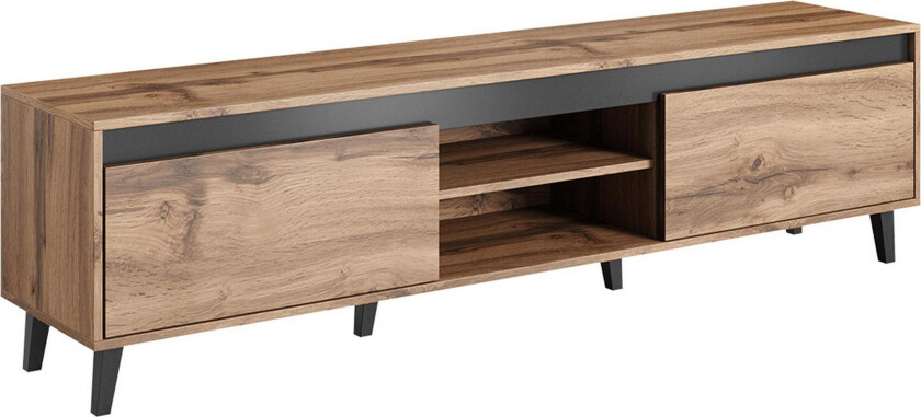 Amshyttan Tv-benk 170 cm - Natur/Antrasitt