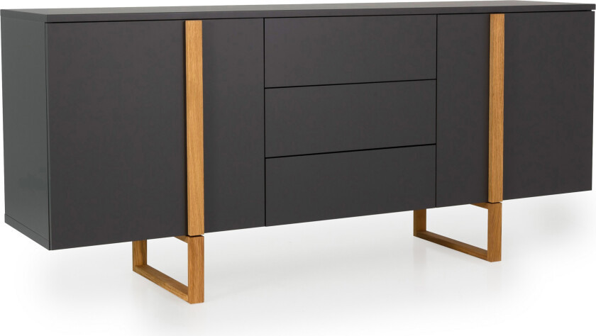 Birka Sideboard 177x43 cm - Ek/Grå